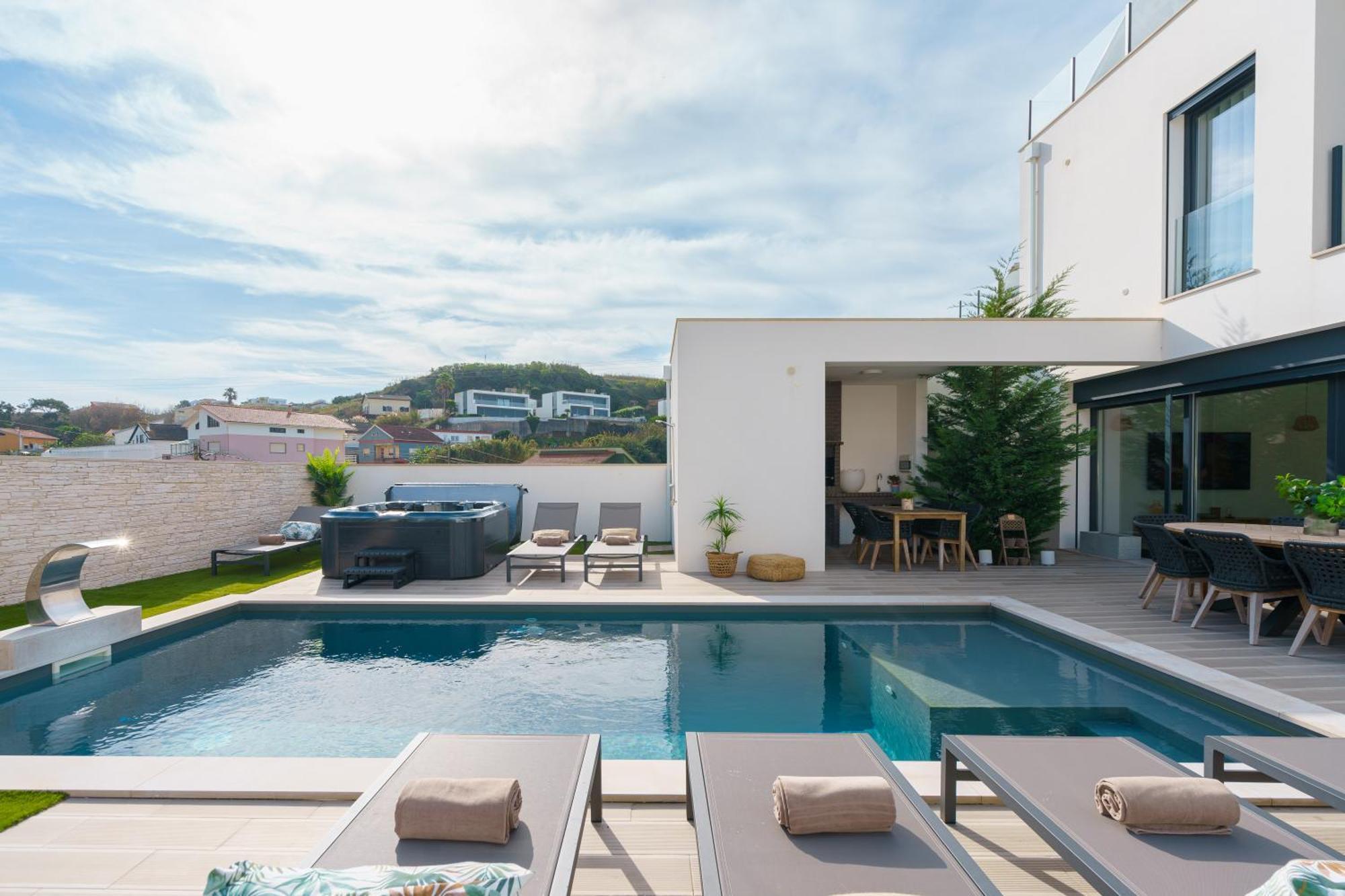 Paradise Villa, Luxury Villa Near The Beach Ribamar  المظهر الخارجي الصورة